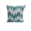 Neues Design - Kissenhülle 40 x 40 cm Türkis Grün / Weiß