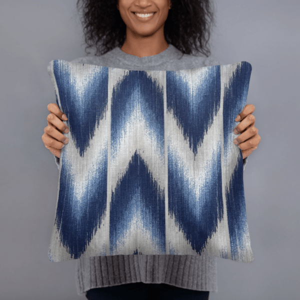 Neues Design - Kissenhülle 40 cm x 40 cm Blau – Bild 2