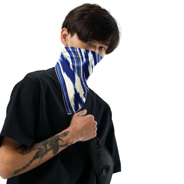 Bandana / Halstuch im Telas de Lengua Design Blau – Bild 2