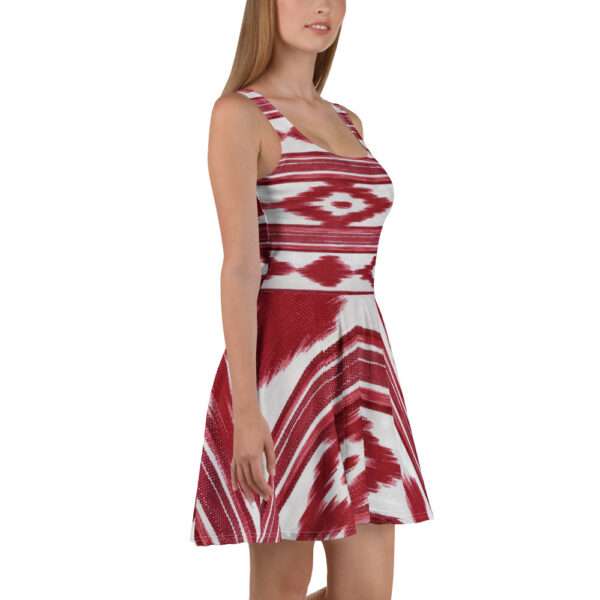 Skater-Kleid - Telas de Lengua Rot – Bild 4