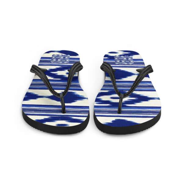 Flip-Flops - Telas de Lengua Muster Blau – Bild 4