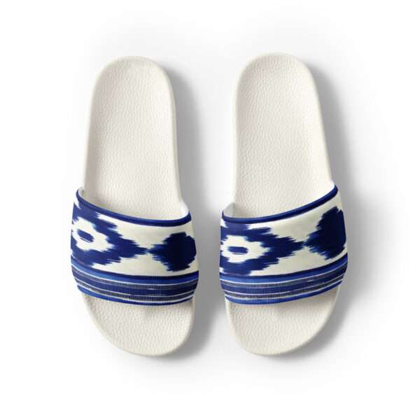 Damen-Schlappen - Telas de Lengua Muster Blau – Bild 2