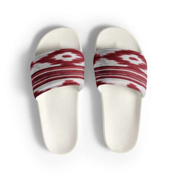 Damen-Schlappen - Telas de Lengua Muster Rot