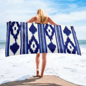 Handtuch - Telas de Lengua / Ikat Blau