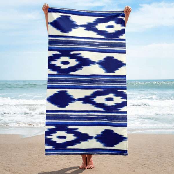 Handtuch - Telas de Lengua / Ikat Blau – Bild 2