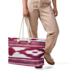 Oversized Strandtasche - Telas de Lengua Rot