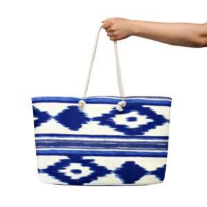 Oversized Strandtasche – Telas de Lengua Blau