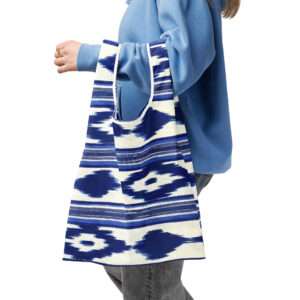 Einkaufsbeutel - Klassisches Mallorca Muster Blau