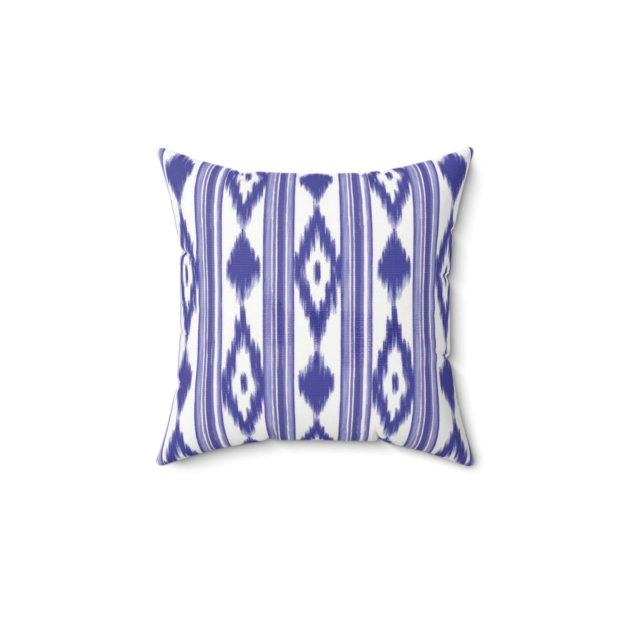 Blue Ikat Stripe Pillow | Square Pillow - Mallorca Design lightblue Blue Ikat Stripe Pillow | Square Pillow - Mallorca Design lightblue