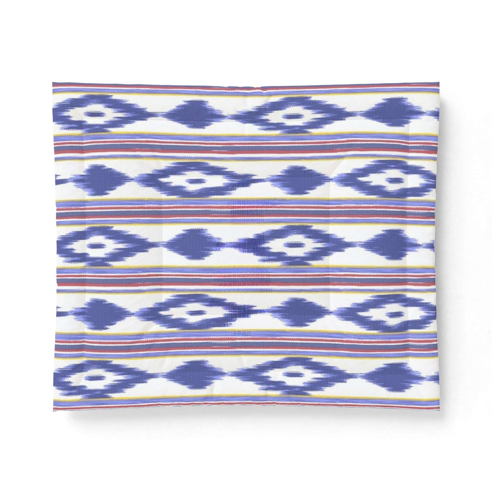 Blue Ikat Stripe Cotton Comforter | Southwestern Geometric Bedding - Design from Mallorca Blue Ikat Stripe Cotton Comforter | Southwestern Geometric Bedding - Design from Mallorca – Bild 2
