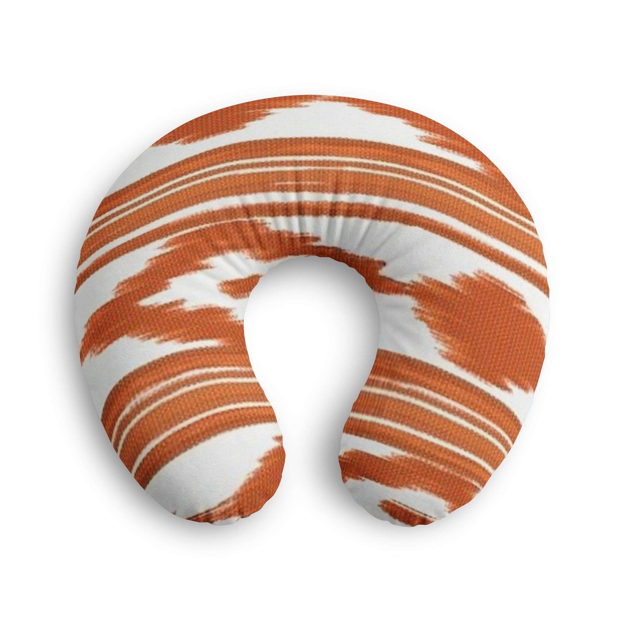 Orange Ikat Stripe Nursing Pillow Cover | Navy Brushstroke Pattern Orange Ikat Stripe Nursing Pillow Cover | Navy Brushstroke Pattern – Bild 2