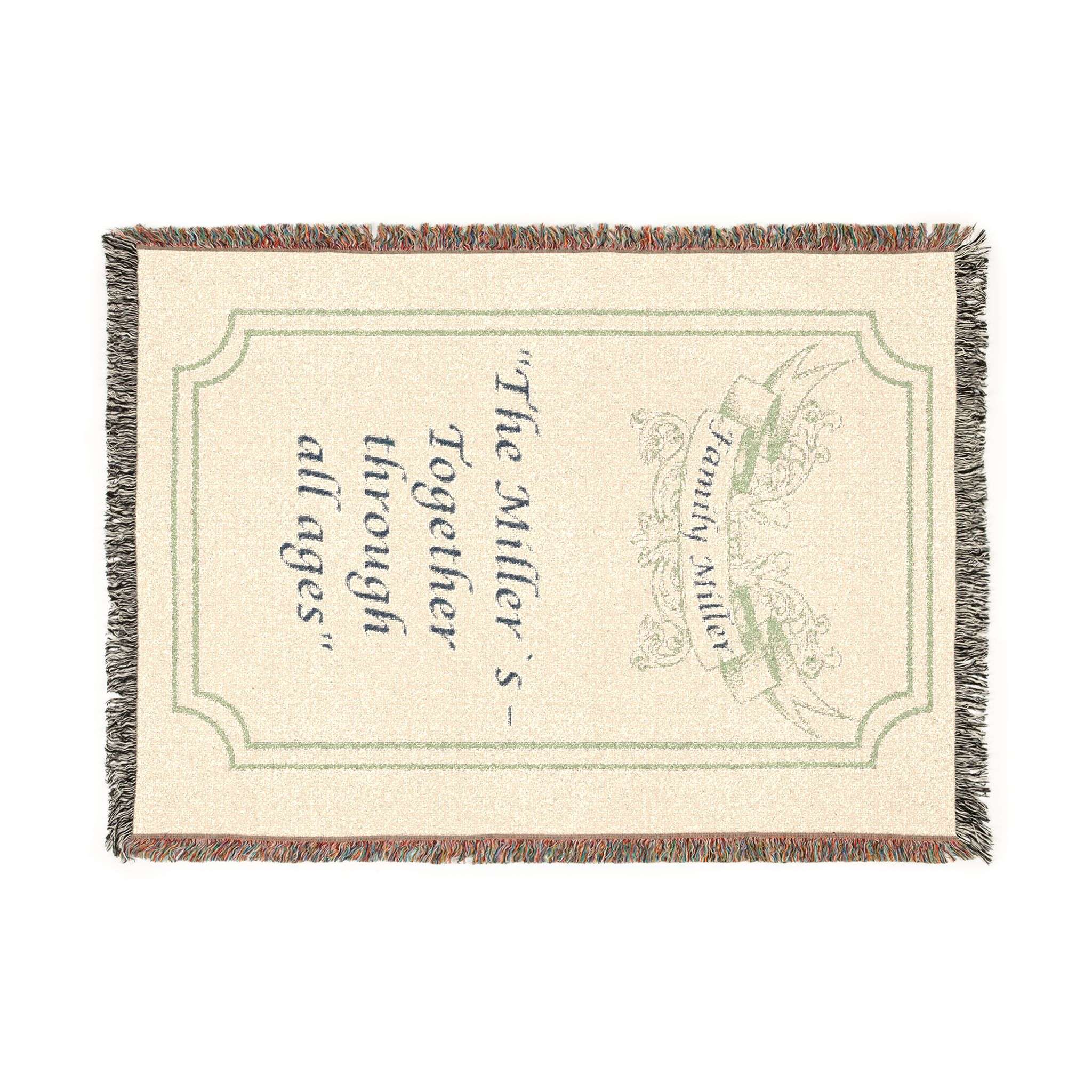 Woven Blanket - "The Millers" Woven Blanket - "The Millers"